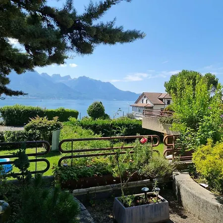 Lovely 3-Bed Apartment In Veytaux Apartamento *