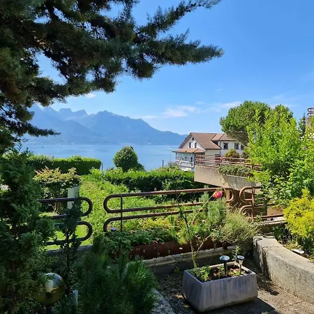 Apartamento Lovely 3-Bed Apartment In Veytaux Veytaux